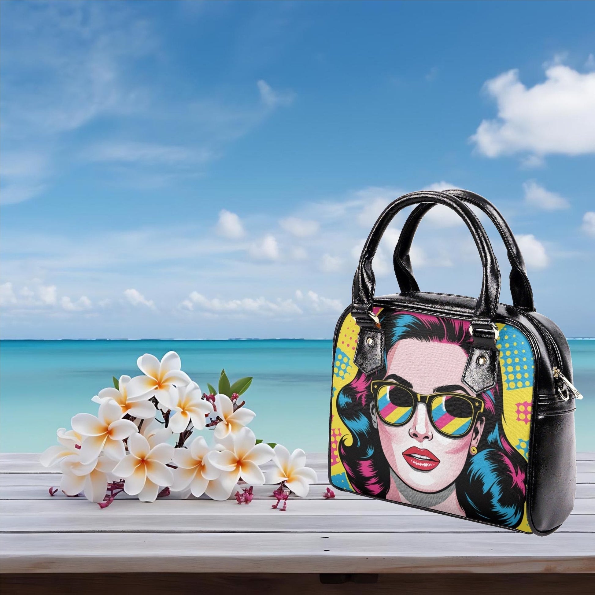 filename-Retro_Pop_Art_Vegan_PU_Shoulder_Bag