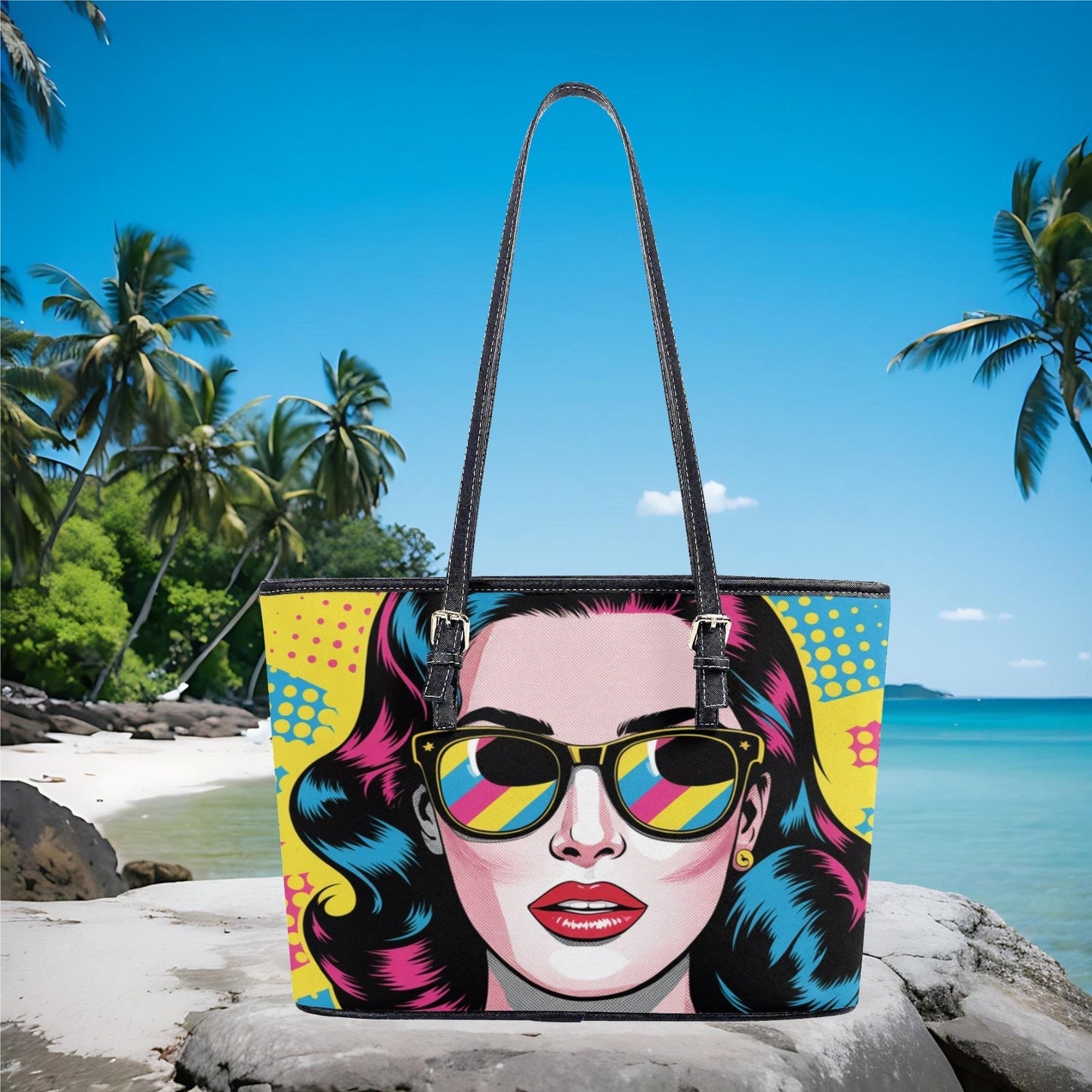 filename-Retro_Pop_Art_Vegan_PU_Tote_Bag_3